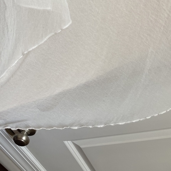 Pebble and Stone Cream White Open Ruffle Cardigan - Picture 5 of 5